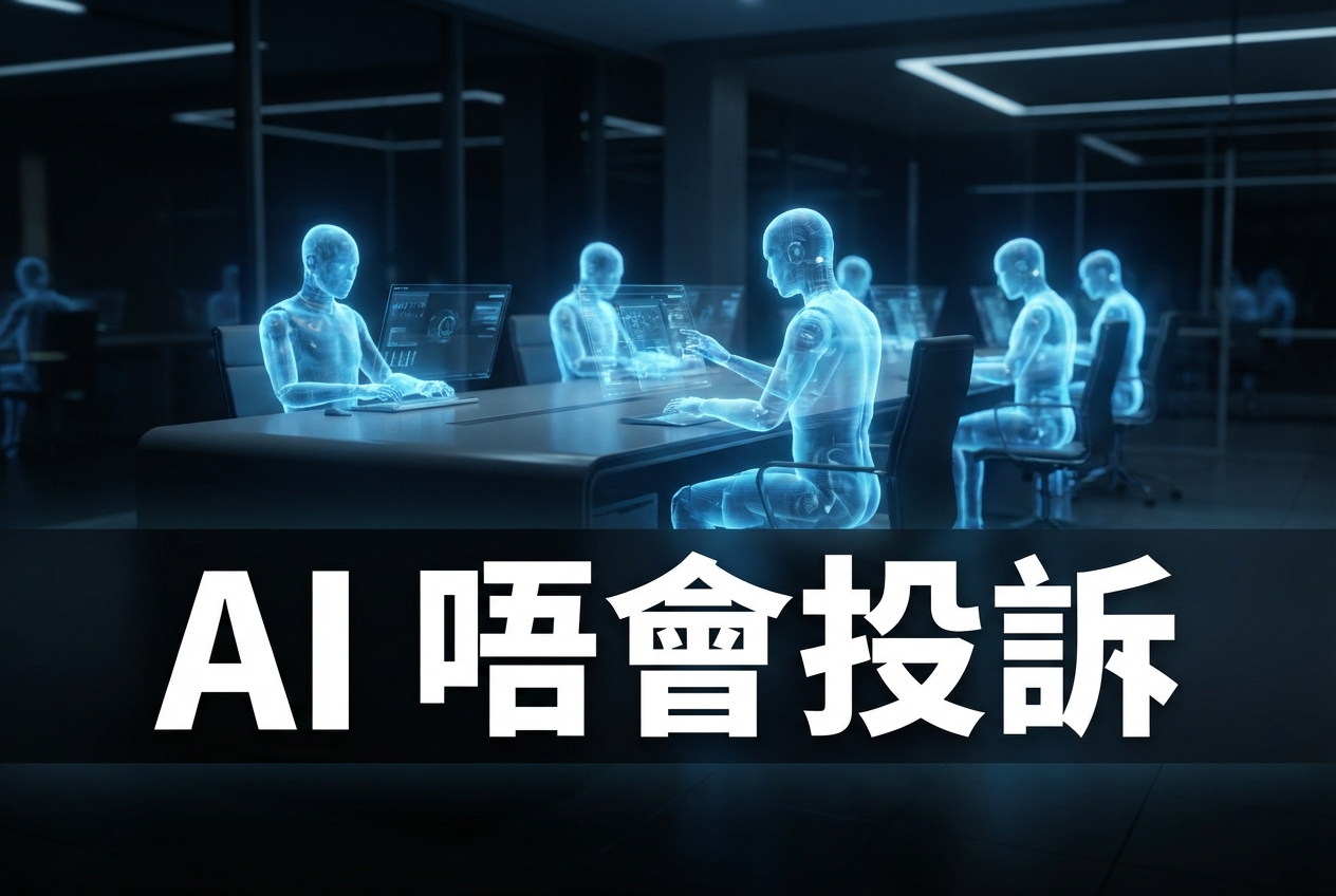 AI 員工唔投訴、唔辭職、唔請病假——但重點唔係呢度