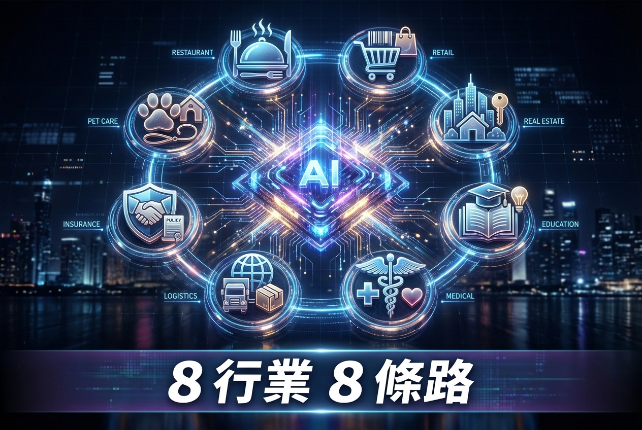 8 大行業、8 個 AI 切入點——邊個最適合你嘅生意？