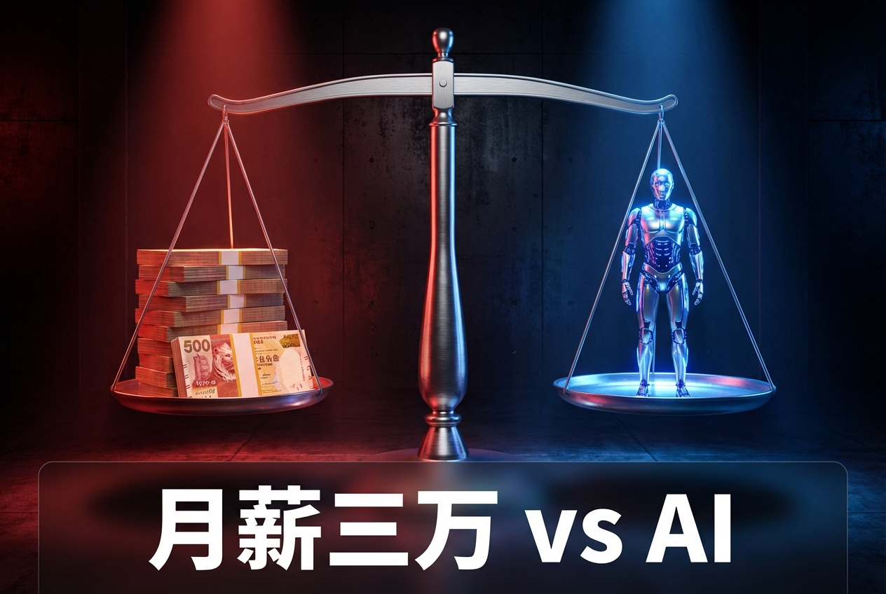 月薪三万请一个人——还是八千请个永远不会请病假的 AI？