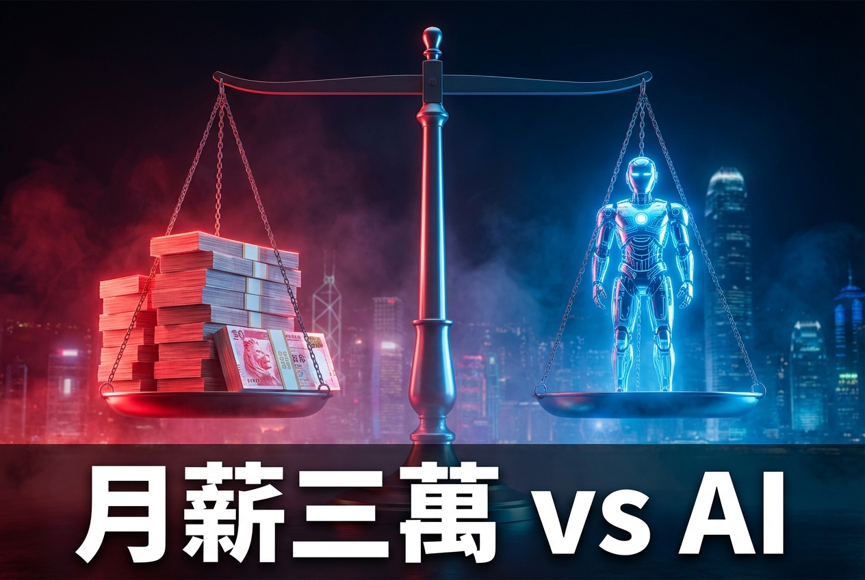 月薪三萬請一個人——定係八千請個永遠唔會病假嘅 AI？