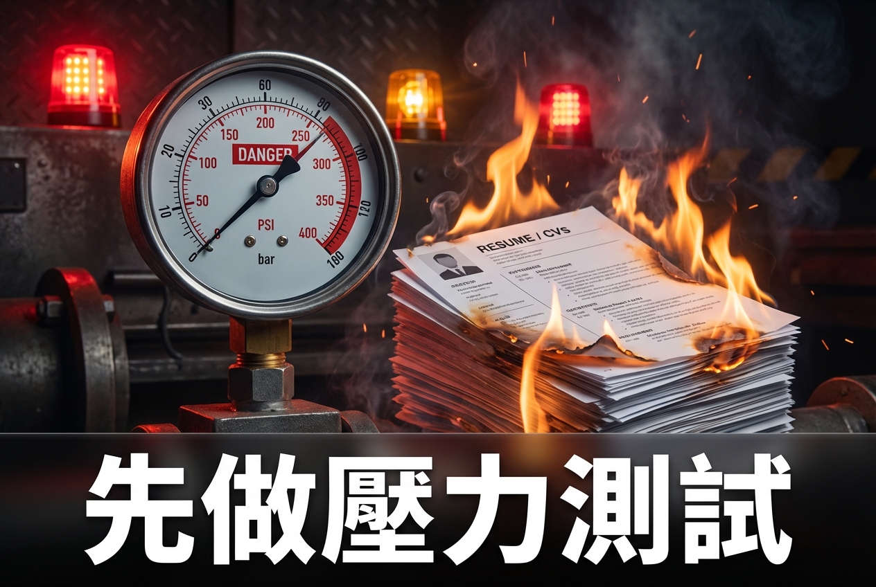 每個老闆請多一個人之前，都應該做嘅壓力測試