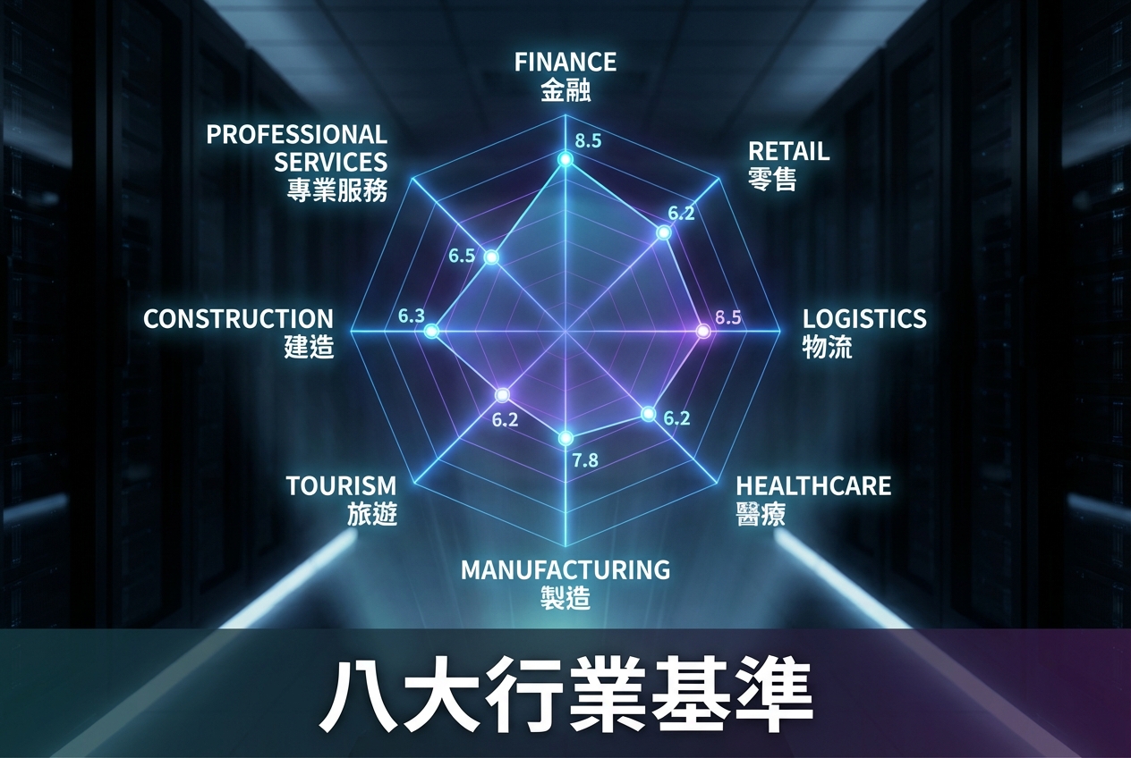 基準報告:2026 年香港八大行業 AI 準備度幾高?