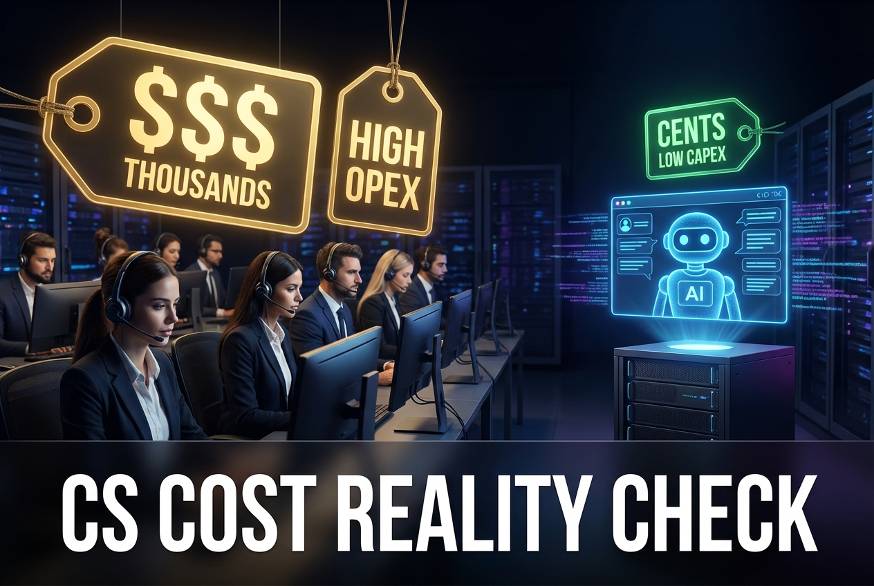 5 Minutes to Calculate: Is Your Customer Service Team Costing You More Than AI Would?