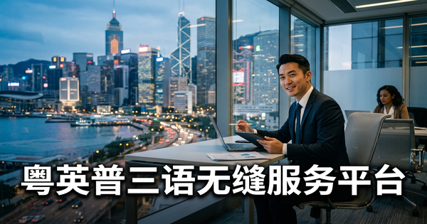 粤语、英文、普通话:为什么香港的语言复杂性需要 AI——而非更多员工