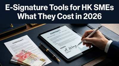 E-Signature Tools for Hong Kong SMEs: What They Cost in 2026