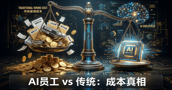 AI员工 vs 传统招聘：一个改变你想法的成本对比