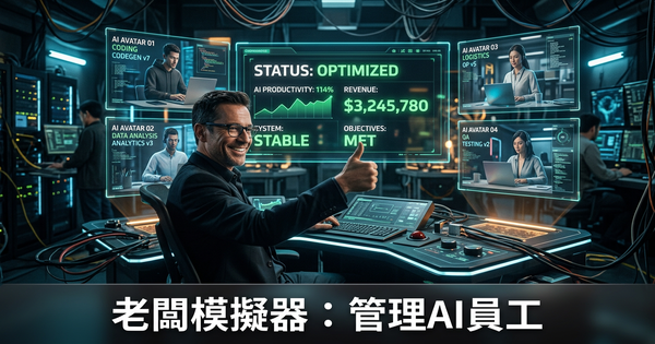 老闆模擬器：在花一分錢之前，體驗管理AI員工