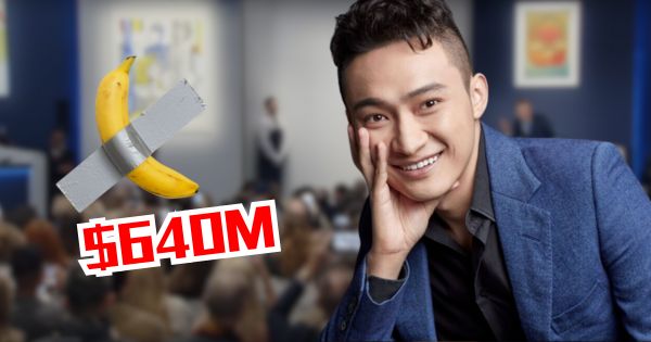 Justin Sun spends $6.4 million on banana art