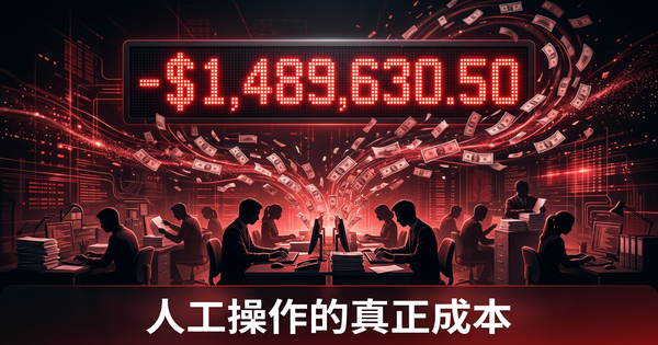 人工操作到底花了你公司多少钱?60秒算出来